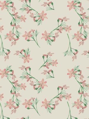 Tecido Gloss Vivant Span Estampado Jardim de Orquidea 1,47m