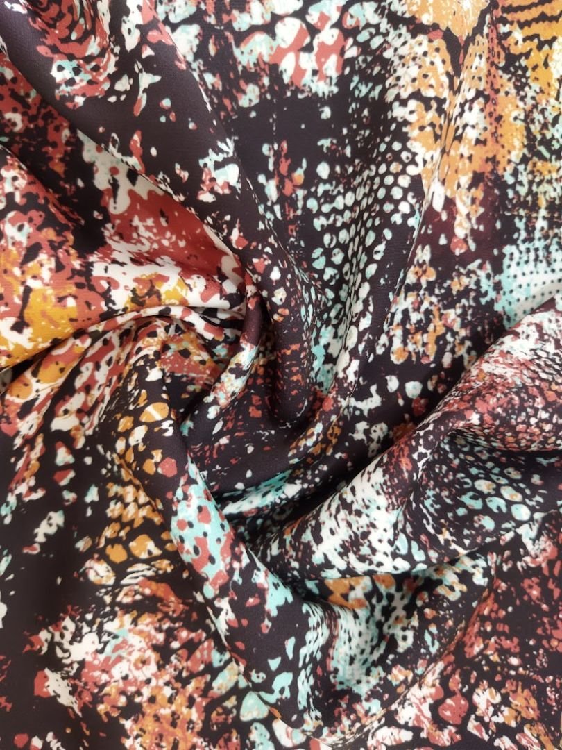 Tecido Gloss Vivant Span Snake Print Cobra - Imagem 2