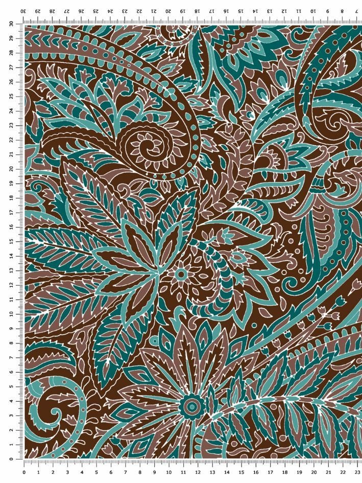 Tecido Gloss Vivant Span Mirage Paisley 147cm - Imagem 11