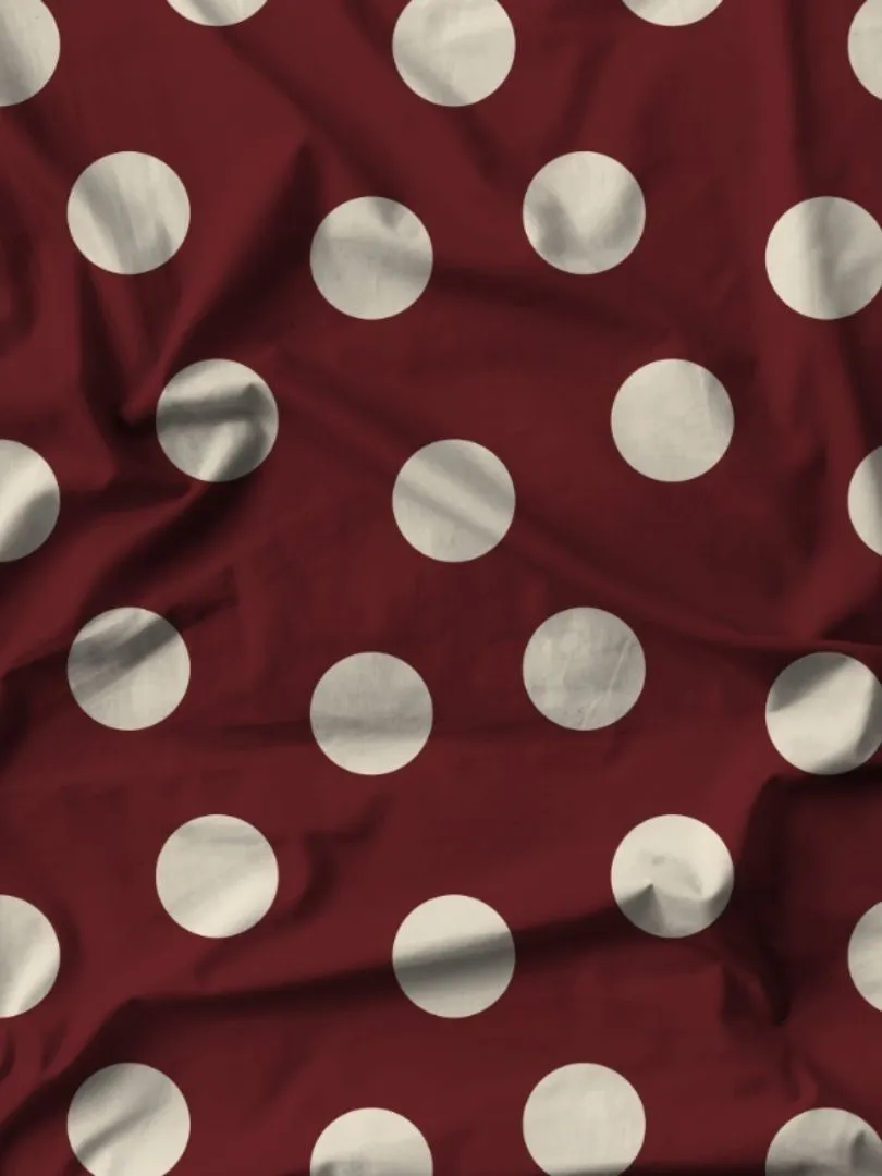 Tecido Gloss Vivant Span Estampado Poá Maxi - Imagem 3