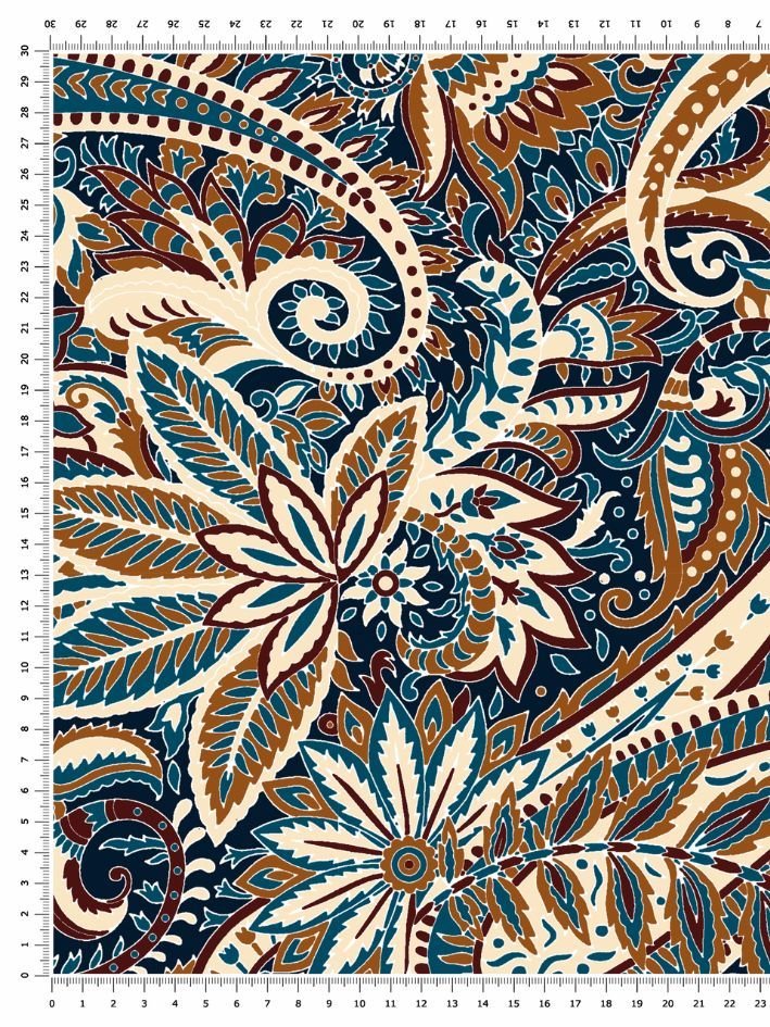 Tecido Gloss Vivant Span Mirage Paisley 147cm - Imagem 8