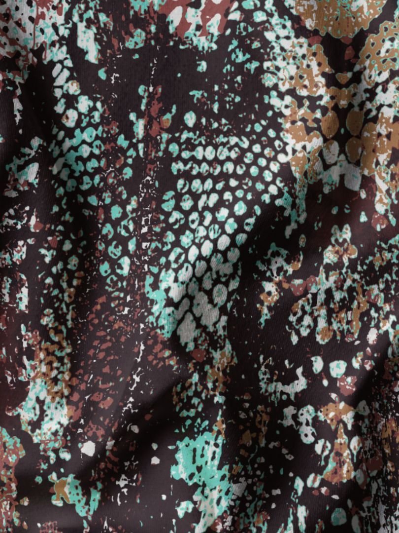 Tecido Gloss Vivant Span Snake Print Cobra - Imagem 5