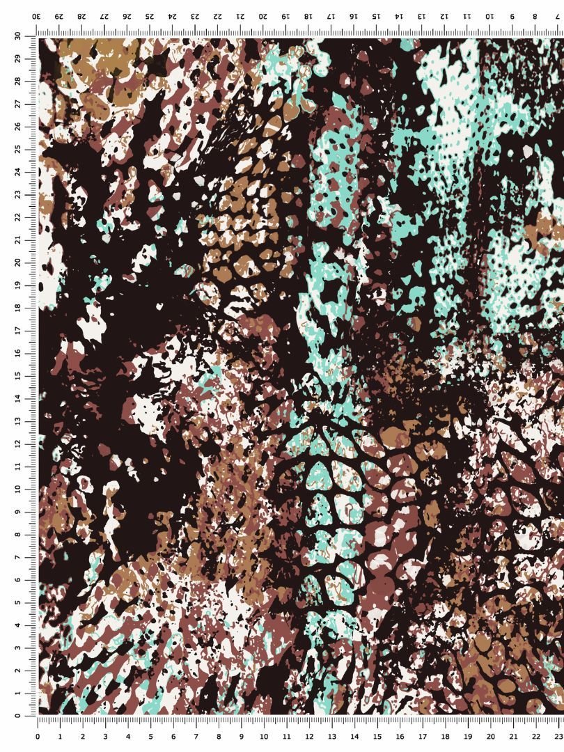 Tecido Gloss Vivant Span Snake Print Cobra - Imagem 4