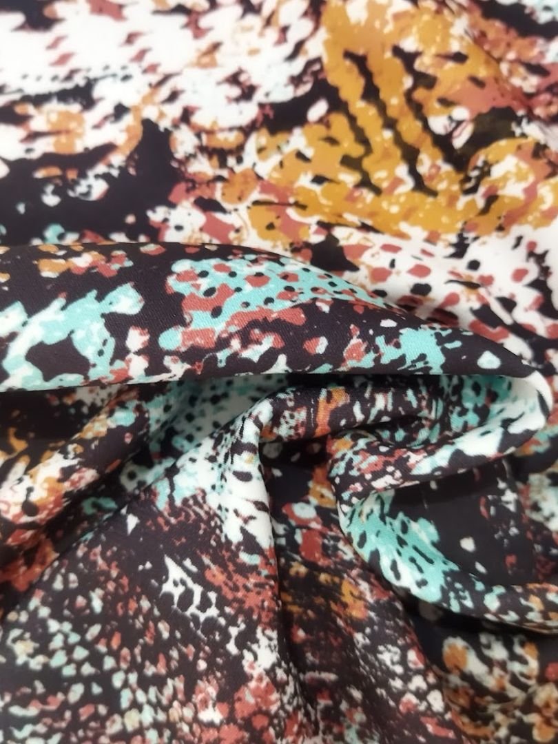 Tecido Gloss Vivant Span Snake Print Cobra - Imagem 3