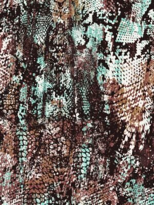 Tecido Gloss Vivant Span Snake Print Cobra