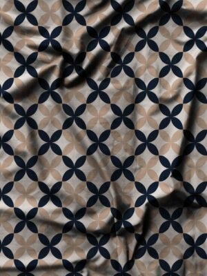 Tecido Gloss Vivant Span Geométrico Clássico 1,47m