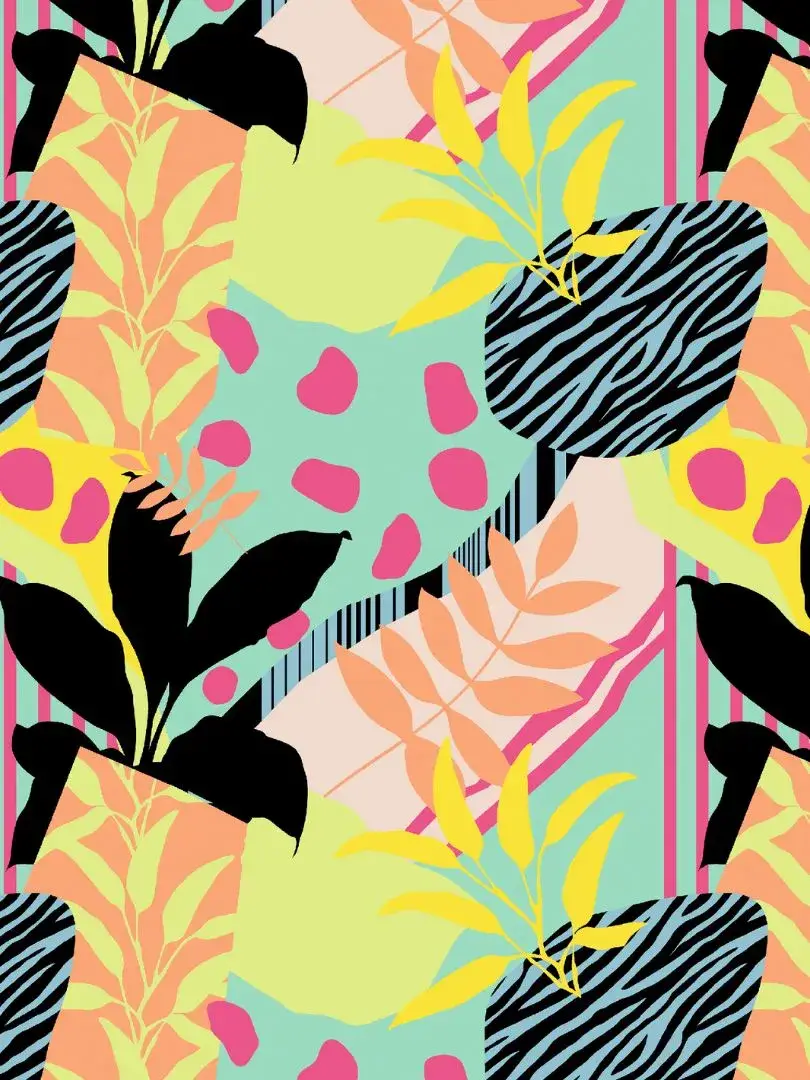 Tecido Gloss Vivant Span Tropical Feeling - Imagem 3