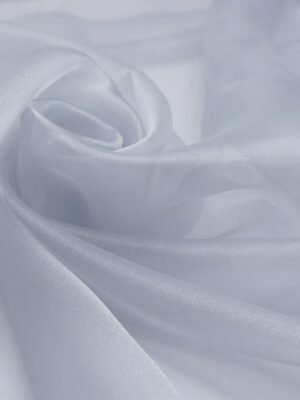 Tecido Organza Cristal Branco Efeito Prateado - 1m x 150cm largura